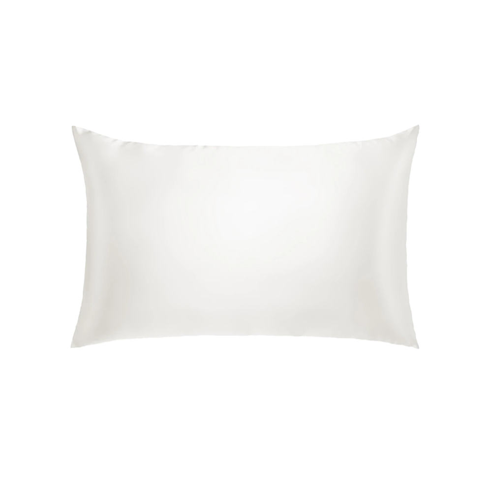 Pure white 100% mulberry silk pillowcase for bulk custom manufacturing